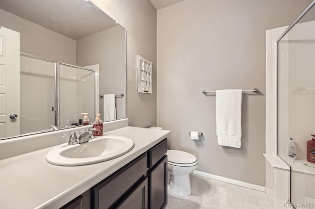 785 Iris St, Brighton, CO 80601 - full bathroom with a shower with door and vanity