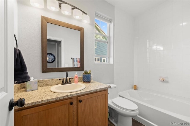 5100 Eaglewood Ln, Johnstown, CO 80534 - bathroom with vanity and bathing tub / shower combination