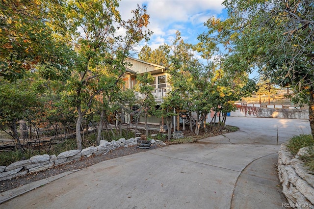 view of front of home