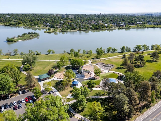 4200 W 17th Ave Unit 611, Denver, CO 80204 - aerial overview of property's location featuring a large body of water