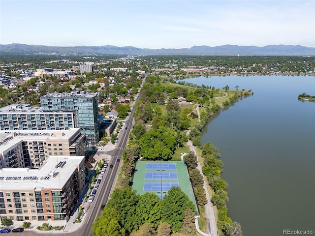 4200 W 17th Ave Unit 611, Denver, CO 80204 - aerial view of a water and mountain view