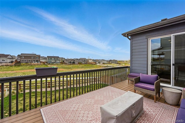 11744 Magnolia Dr, Thornton, CO 80233 - wooden terrace with a residential view and a yard