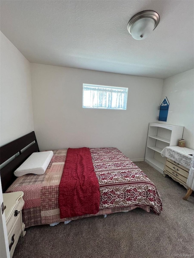 bedroom with carpet floors