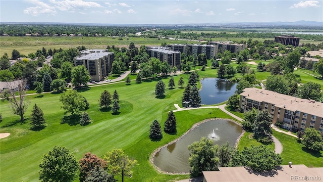 13626 E Bates Ave Unit 302, Aurora, CO 80014 - bird's eye view of a nearby body of water and a local golf course