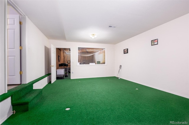 6245 Fencerail Hts, Colorado Springs, CO 80919 - spare room featuring carpet floors and a putting green