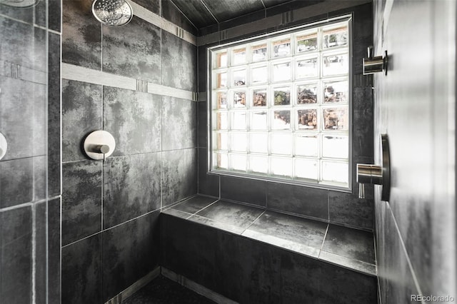 10508 Christopher Dr, Conifer, CO 80433 - full bathroom featuring tiled shower
