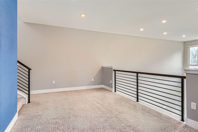 interior space with light colored carpet