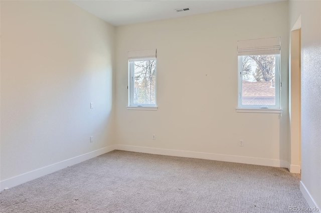 view of carpeted empty room