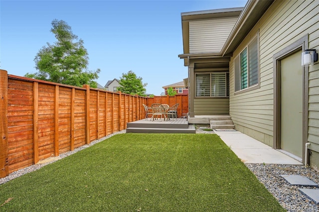 10095 E 59th Ave, Denver, CO 80238 - fenced backyard with a deck