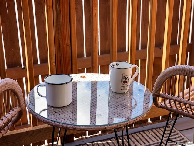view of dining area