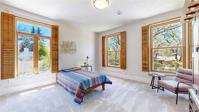 bedroom featuring multiple windows