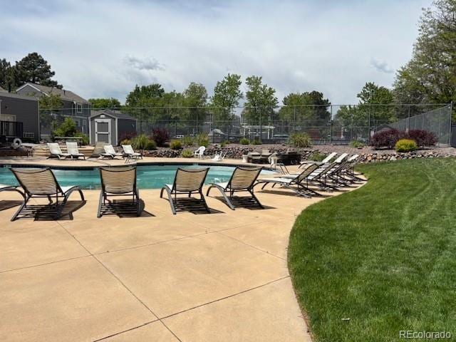 6895 W 84th Way Unit 4, Arvada, CO 80003 - community pool featuring a patio area