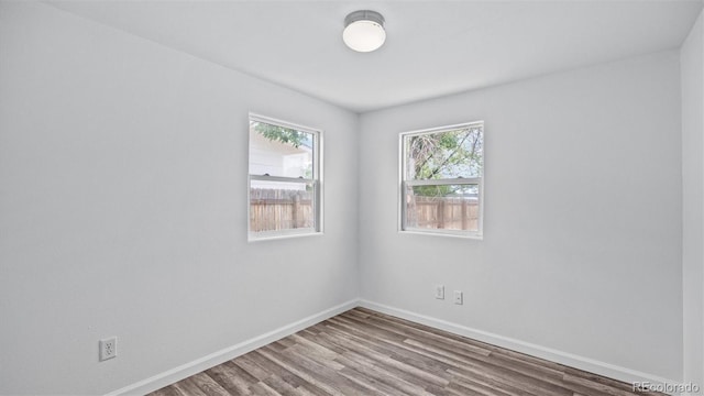 28571/2 Teller Ave, Grand Junction, CO 81501 - spare room with baseboards and wood finished floors