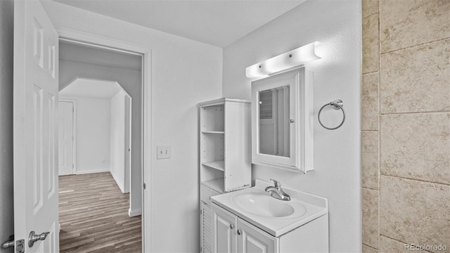28571/2 Teller Ave, Grand Junction, CO 81501 - bathroom featuring vanity and wood finished floors