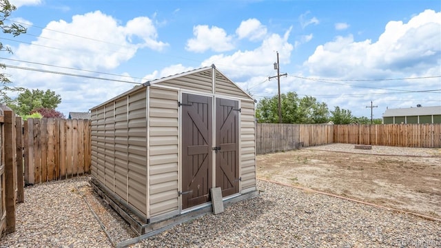28571/2 Teller Ave, Grand Junction, CO 81501 - view of shed featuring a fenced backyard