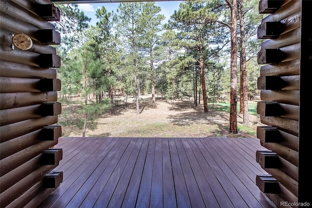 5030 Cedar Way, Elizabeth, CO 80107 - view of wooden deck