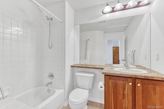 8943 Tappy Toorie Cir, Highlands Ranch, CO 80129 - bathroom featuring vanity, toilet, and  shower combination
