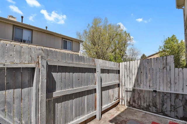 view of patio with fence