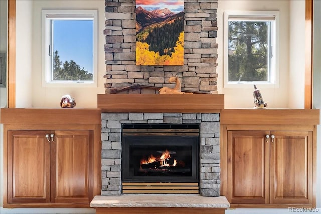 378 Fox Acres Dr W, Red Feather Lakes, CO 80545 - detailed view of a fireplace
