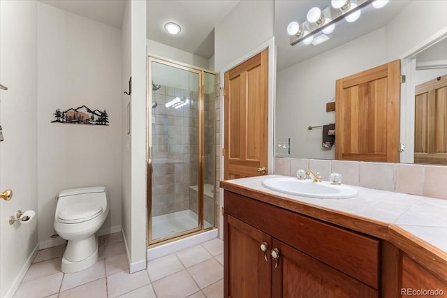 378 Fox Acres Dr W, Red Feather Lakes, CO 80545 - full bath with vanity, a shower stall, and tile patterned floors