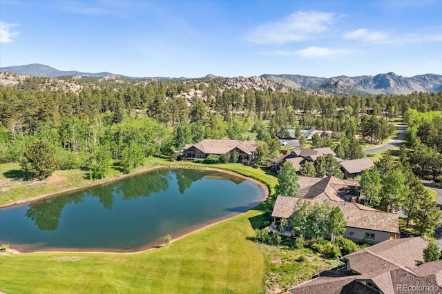 378 Fox Acres Dr W, Red Feather Lakes, CO 80545 - bird's eye view of a water and mountain view and a forest