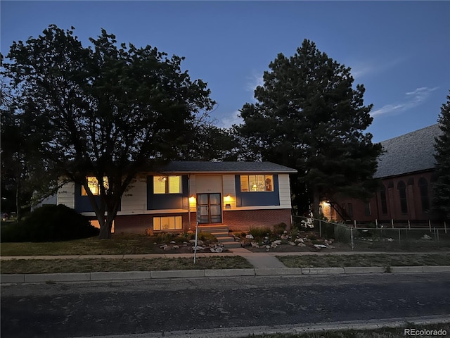 view of raised ranch