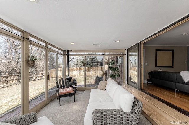 view of sunroom / solarium