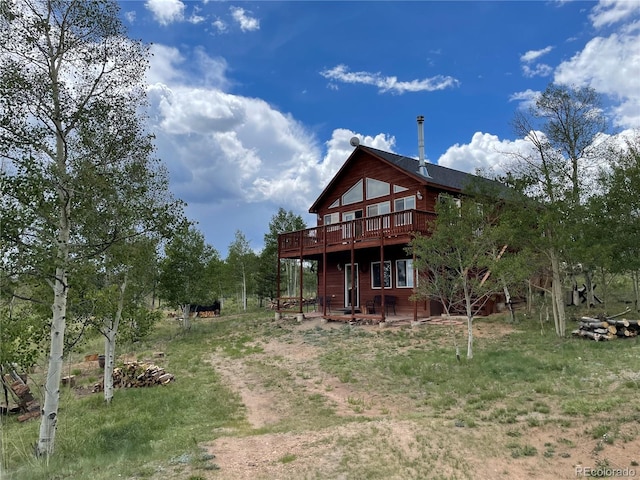 69 Noxibee Ct, Como, CO 80432 - back of house featuring a deck
