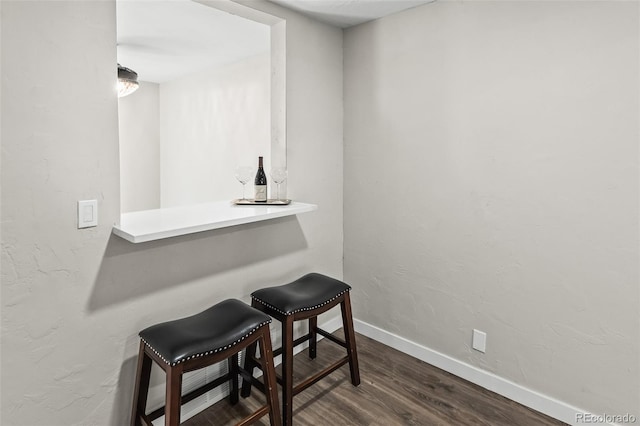 interior space featuring dark hardwood / wood-style flooring