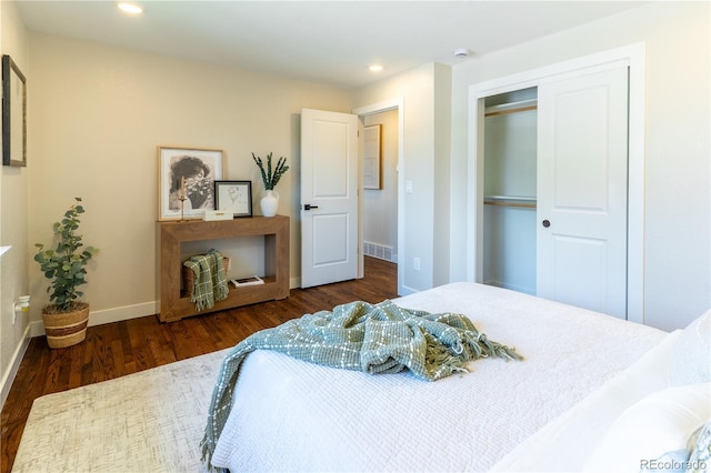 9410 Perry St, Westminster, CO 80031 - bedroom featuring wood finished floors, a closet, and recessed lighting