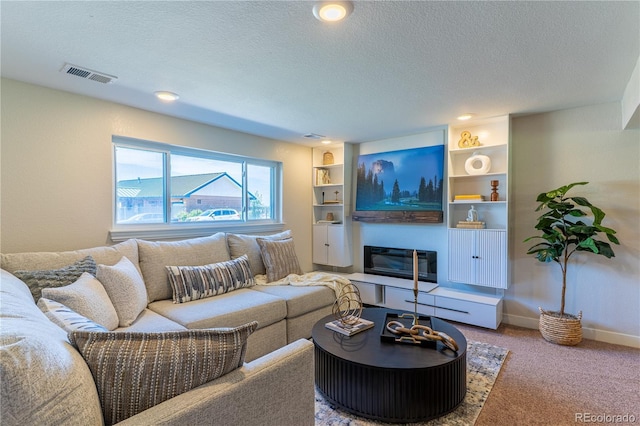 9410 Perry St, Westminster, CO 80031 - living room with a textured ceiling and carpet flooring