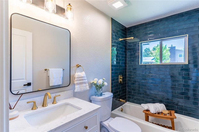 9410 Perry St, Westminster, CO 80031 - bathroom with vanity and bathing tub / shower combination