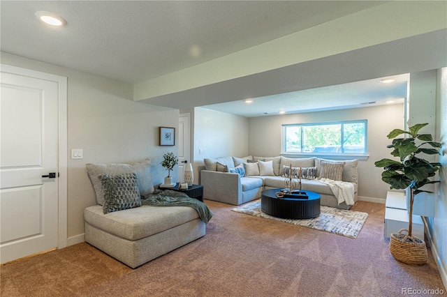 9410 Perry St, Westminster, CO 80031 - living room featuring carpet floors and recessed lighting