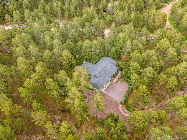 14960 Spiritwood Loop, Elbert, CO 80106 - aerial view of property's location featuring a heavily wooded area