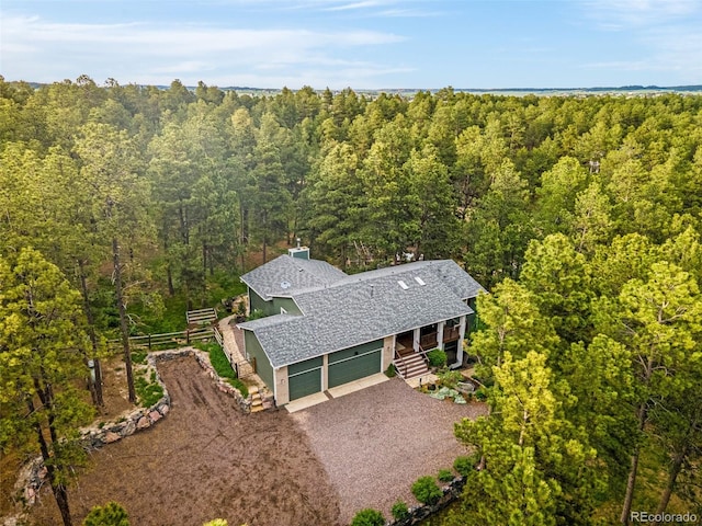 14960 Spiritwood Loop, Elbert, CO 80106 - view from above of property with a forest