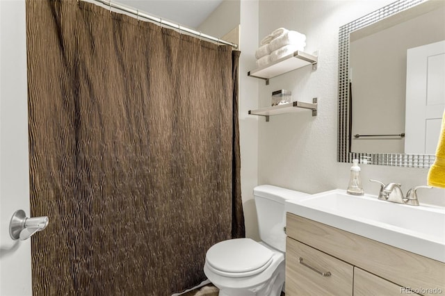 14960 Spiritwood Loop, Elbert, CO 80106 - full bathroom with vanity and a shower with curtain