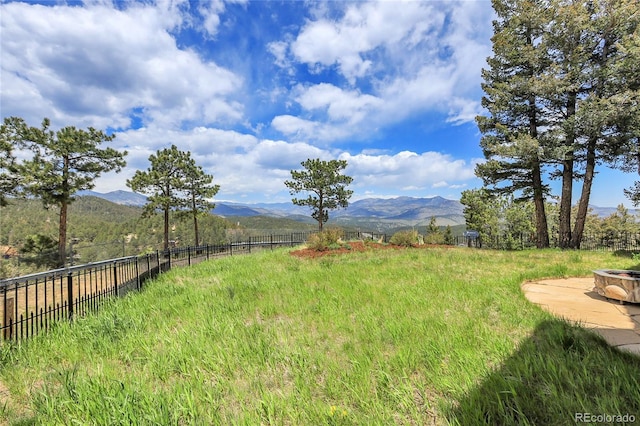 1007 Nob Hill Rd, Evergreen, CO 80439 - view of yard featuring a mountain view
