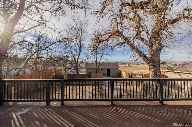 view of wooden terrace