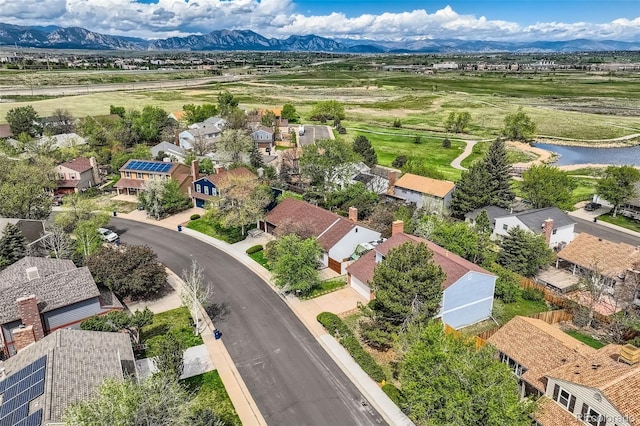 3265 W 11th Avenue Ct, Broomfield, CO 80020 - aerial view of residential area featuring a water and mountain view