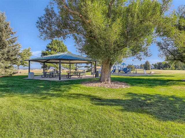 3265 W 11th Avenue Ct, Broomfield, CO 80020 - view of home's community with a gazebo and a lawn