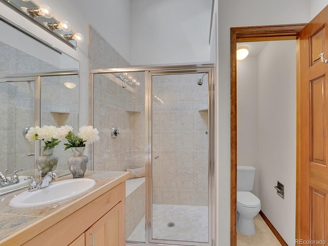 12658 W 1st Pl Unit 78, Denver, CO 80228 - bathroom with vanity and a shower stall