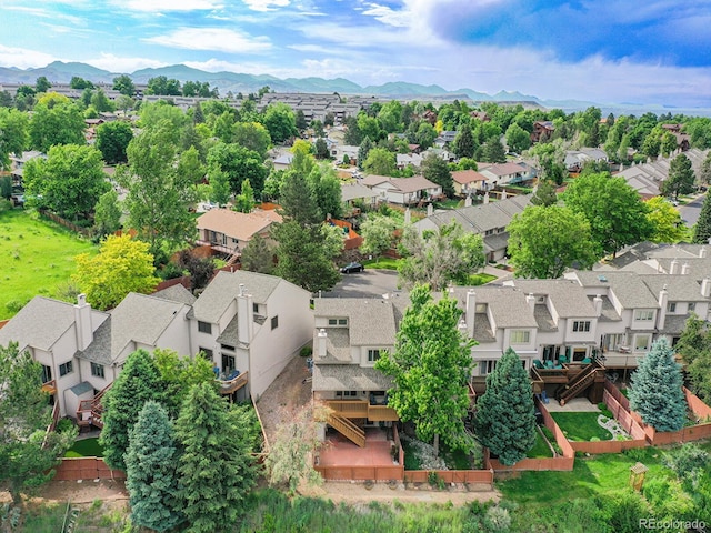 12658 W 1st Pl Unit 78, Denver, CO 80228 - aerial perspective of suburban area featuring a mountain backdrop