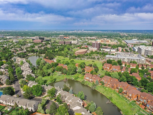 12658 W 1st Pl Unit 78, Denver, CO 80228 - aerial overview of property's location featuring a large body of water and nearby urban area
