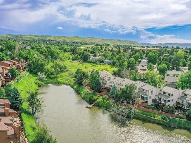 12658 W 1st Pl Unit 78, Denver, CO 80228 - aerial view of a water and mountain view