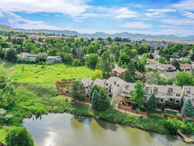 12658 W 1st Pl Unit 78, Denver, CO 80228 - aerial view of residential area with a mountain backdrop