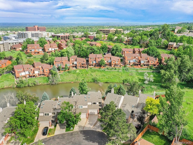 12658 W 1st Pl Unit 78, Denver, CO 80228 - aerial view of residential area featuring a nearby body of water