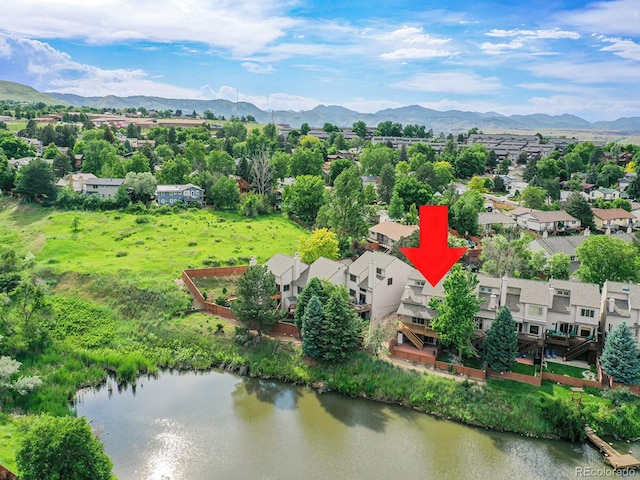 12658 W 1st Pl Unit 78, Denver, CO 80228 - aerial perspective of suburban area featuring mountains