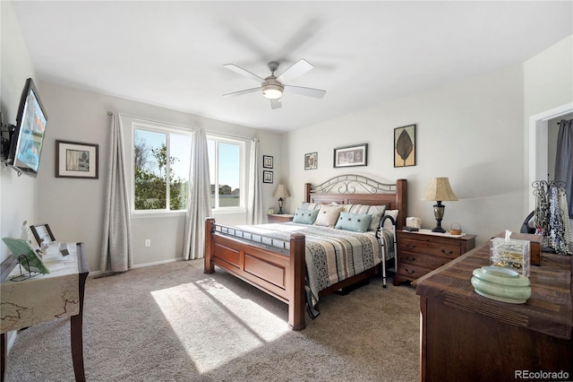 1210 Muskox St, Severance, CO 80550 - bedroom featuring light carpet and a ceiling fan