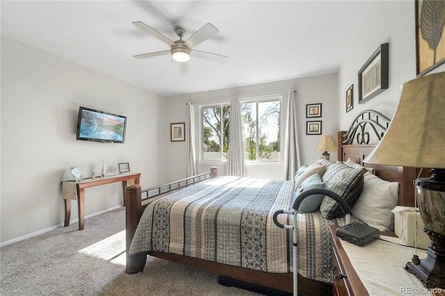 1210 Muskox St, Severance, CO 80550 - carpeted bedroom with a ceiling fan and baseboards
