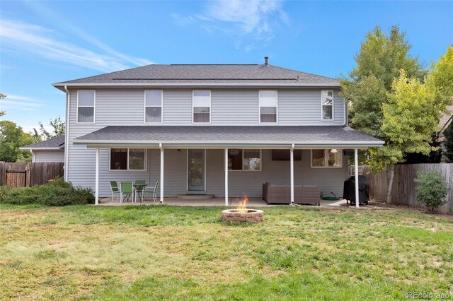 801 S 15th Ave, Brighton, CO 80601 - back of house featuring a fire pit and a patio